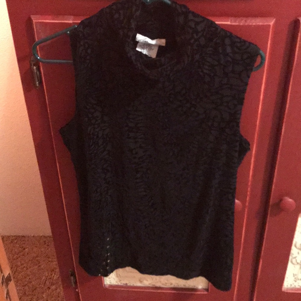 Zoe burnout velvet tank top